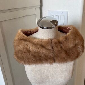 Vintage 1950’s Mink fur collar stole